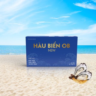 Hàu Biển OB New - Tinh Chất Hàu, Hải Sâm, Nhân Sâm, Cải Thiện, Tăng Khả Năng Sinh Lý Nam ( Hộp 20 Viên )