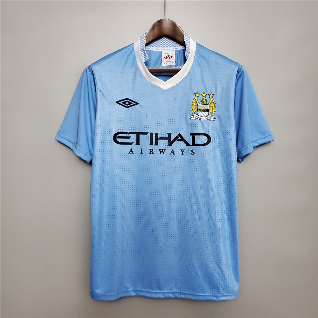 Áo Bóng Đá Đội Tuyển Manchester City 11-12 Phong Cách Retro