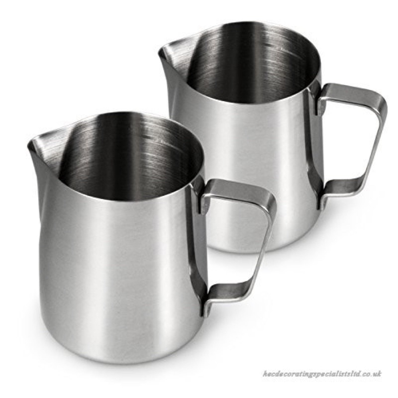 350ml Ca đánh sữa chia vạch-Cốc ca đánh sữa inox (100% inox) cà phê Espresso Milk Frothe