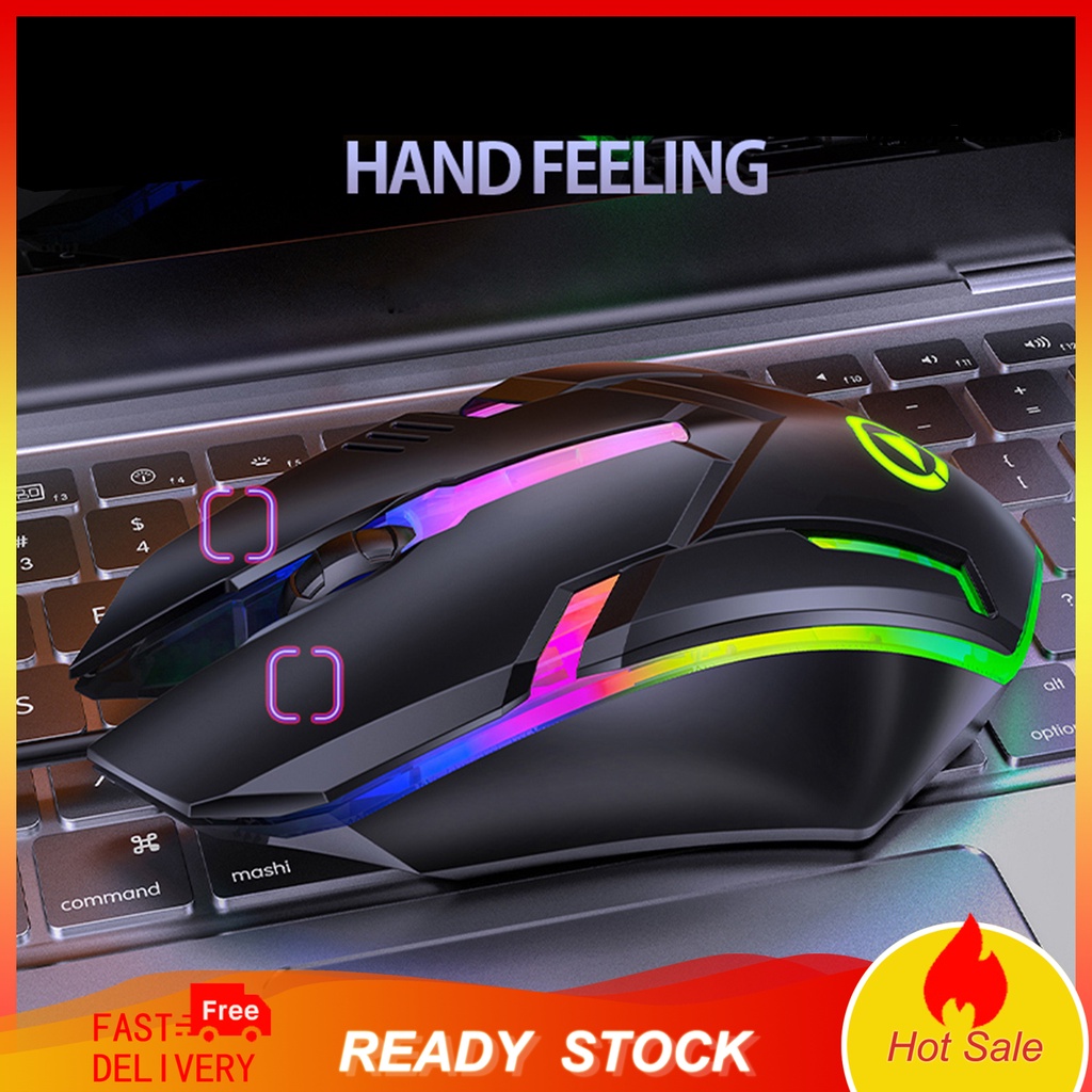 Chuột Chơi Game Có Dây Và Đèn Led Nhiều Màu Sắc Cho Laptop / Máy Tính / Máy Tính / Máy Tính Oppog6 1200 Dpi