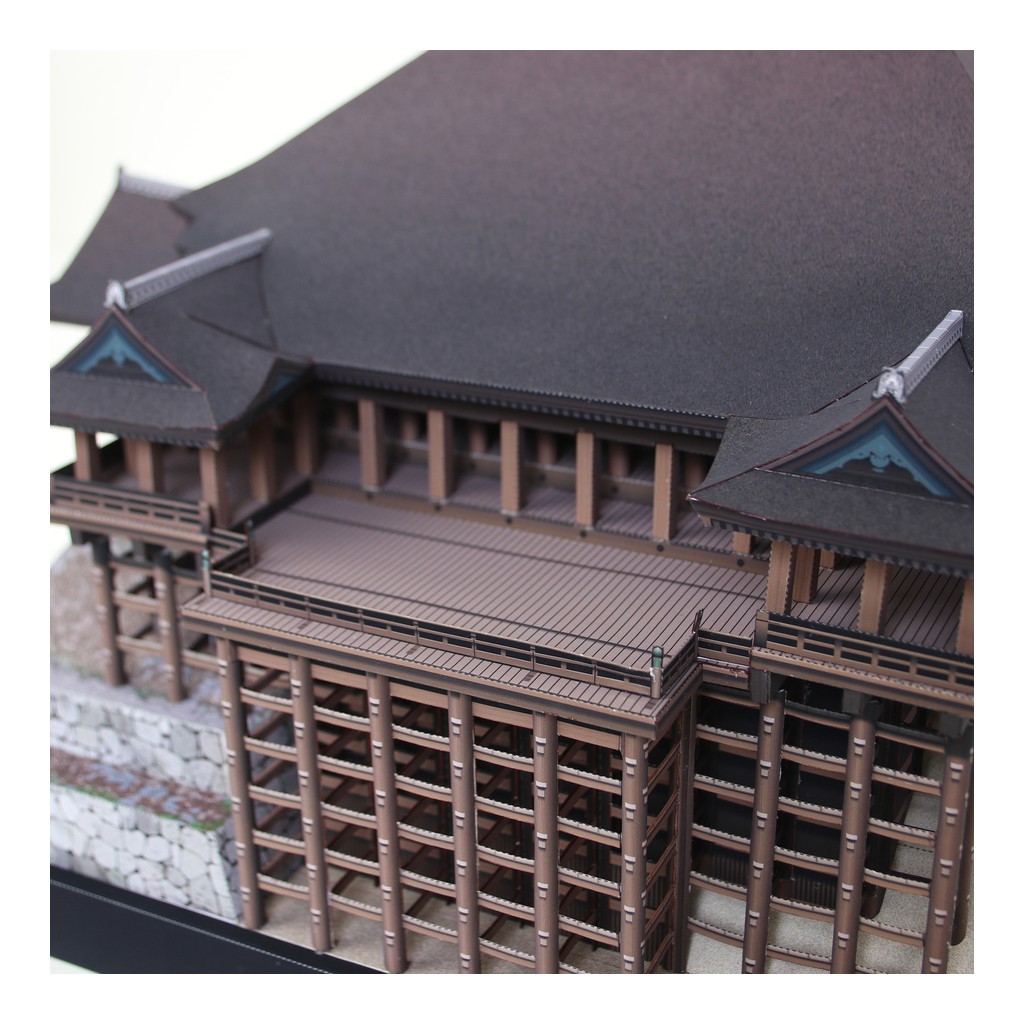 Mô hình giấy kiến trúc chùa Nhật Bản Kiyomizu-dera Temple