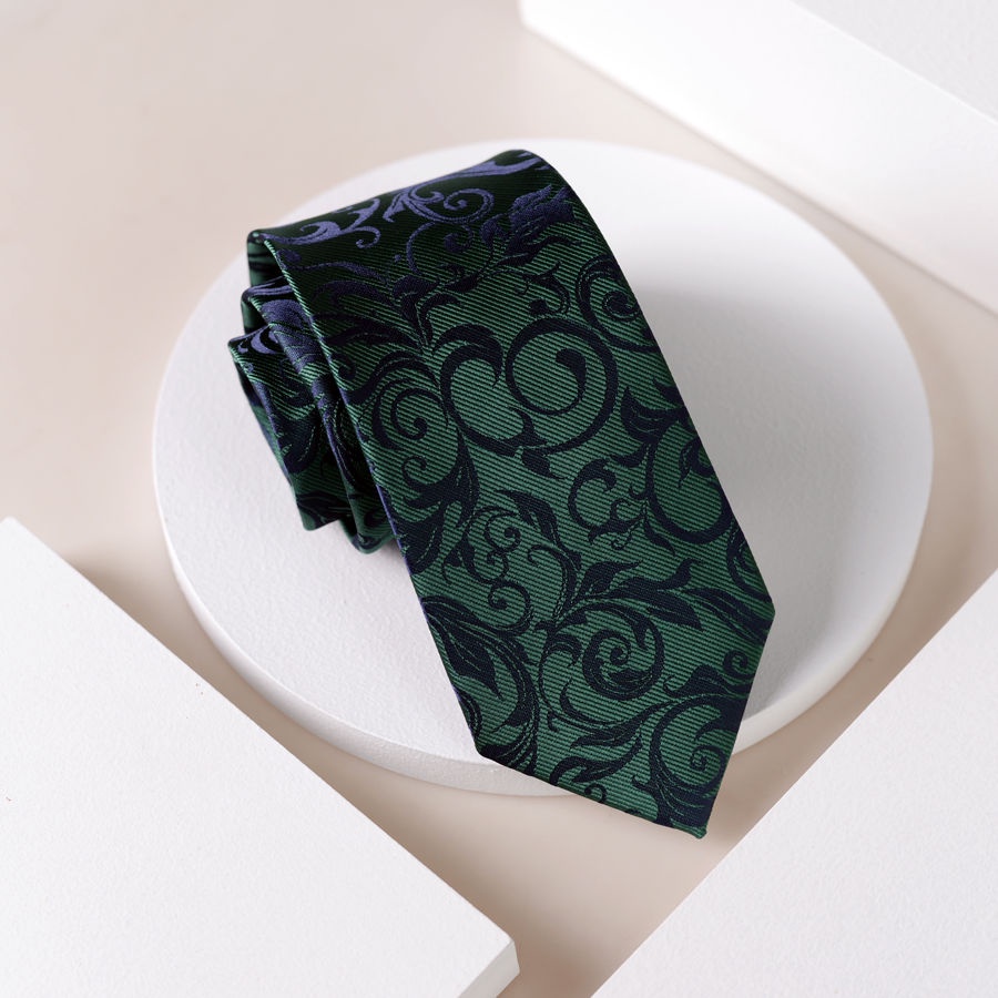 Cà Vạt Màu Xanh Lá Quân Đội Phong Cách Thời Trang Công Sở Dành Cho Nam Giới