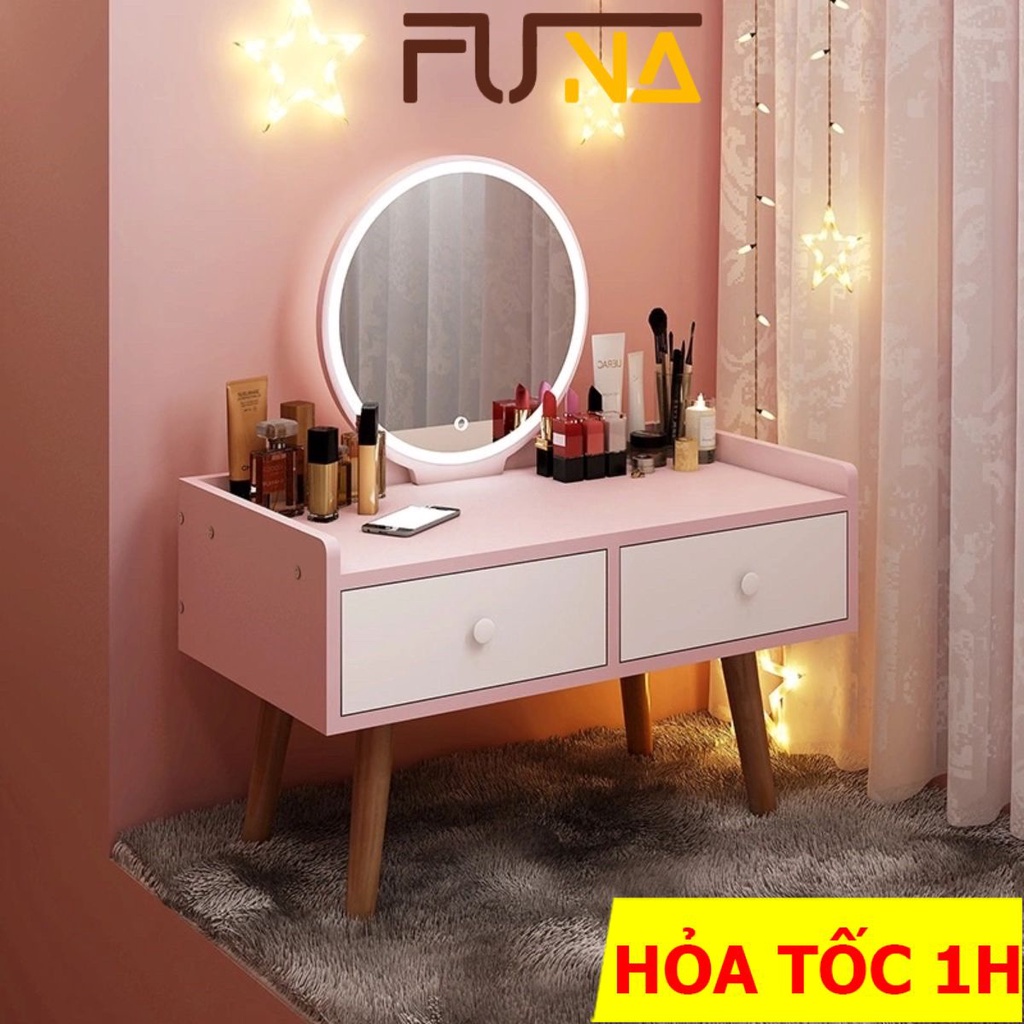 Bàn trang điểm ngồi bệt FUNA có đèn LED cảm ứng AK05 ( lắp đặt theo hướng dẫn )