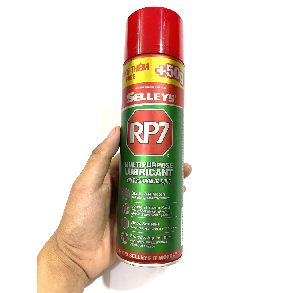Chai Xịt RP7 , 350g Selleys Dầu Chống Rỉ Sét Và Bôi Trơn