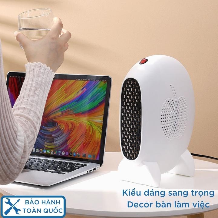 Quạt sưởi ấm mini - Máy sưởi di dộng mùa đông công suất 500W tiết kiệm điện tốc độ ấm nhanh, tỏa nhiệt đều QS1