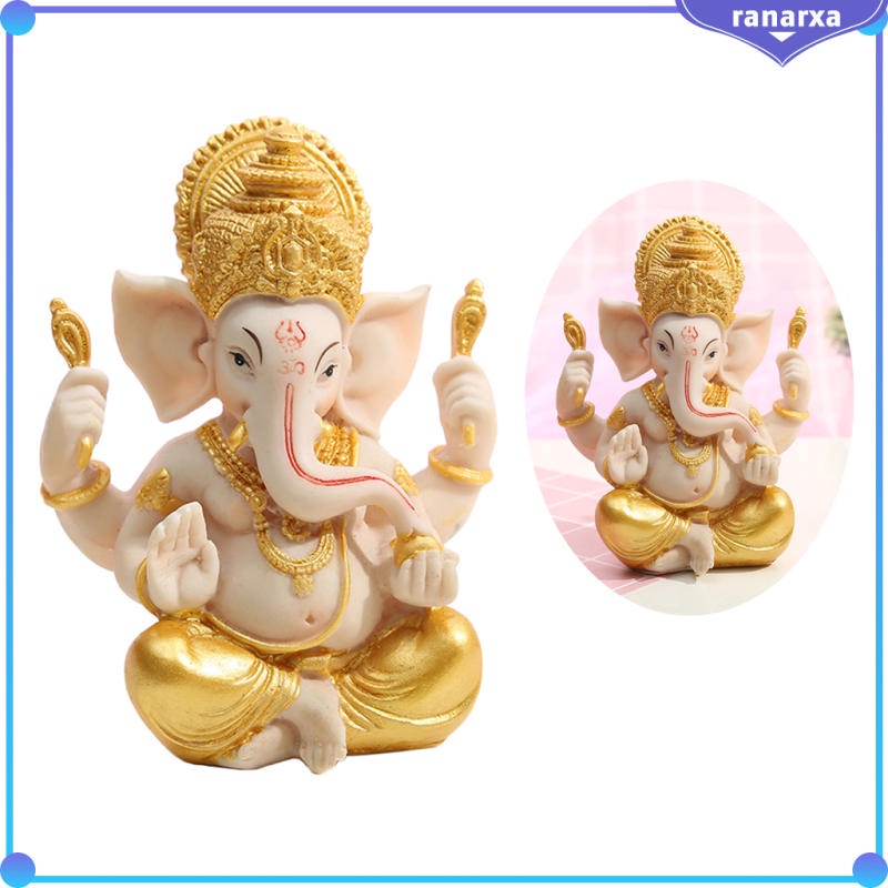 Mô hình tượng thần Ganesha mini dùng cho trang trí nội thất