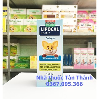 LIPOCAL K2-MK7 - Canxi hữu cơ Organic cho bé khỏe mạnh -  Nhập khẩu ITALIA chính hãng