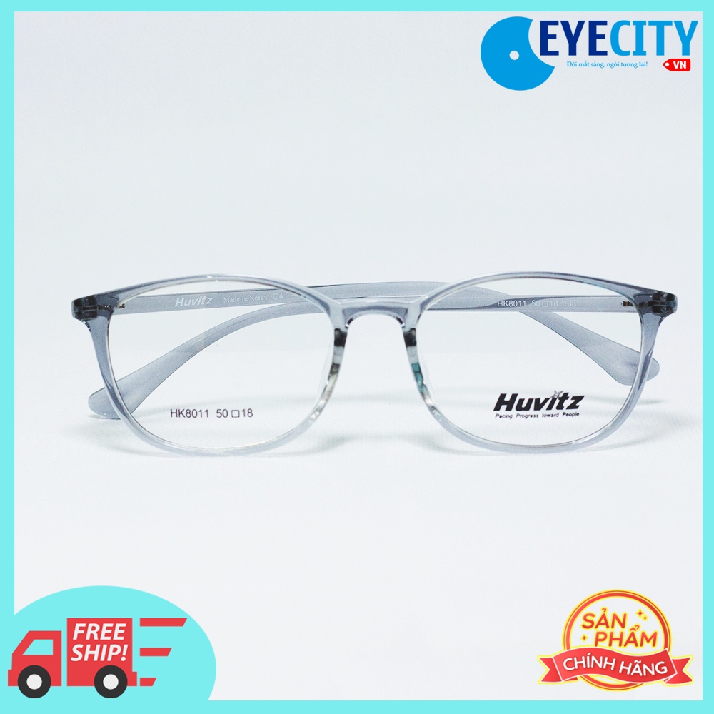 Gọng kính cận thời trang Hàn Quốc Huvitz nhựa dẻo HK8011 dáng tròn nhiều màu | BigBuy360 - bigbuy360.vn