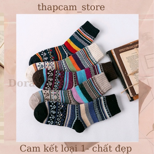 SET TẤT 5 ĐÔI THỔ CẨM M18