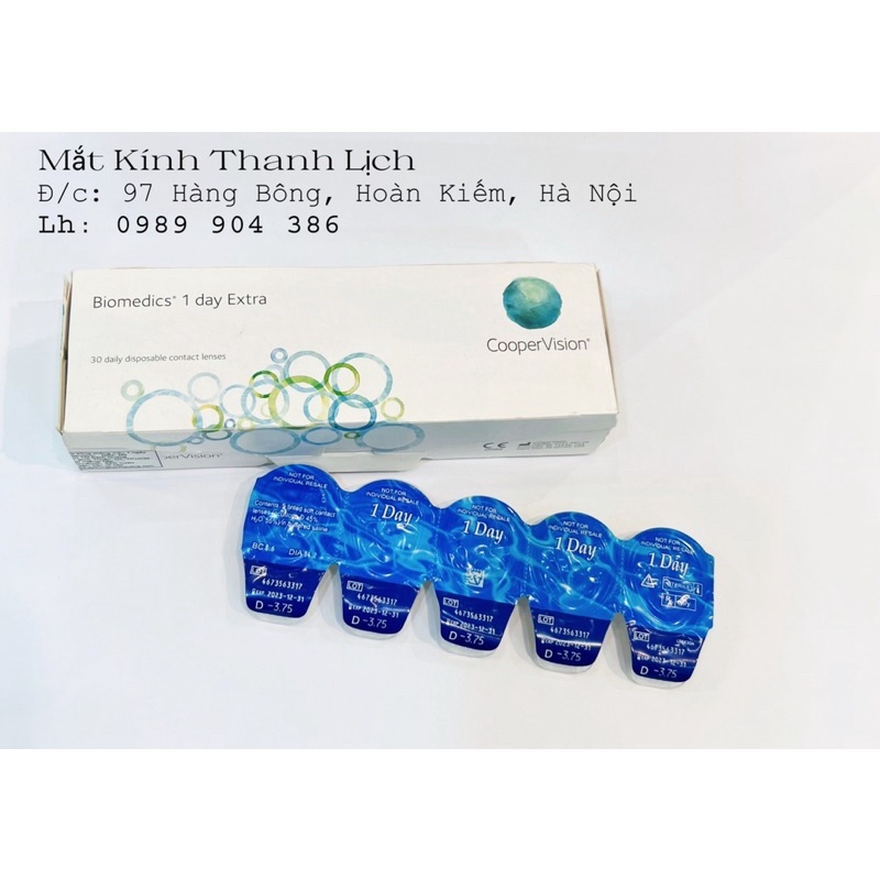 Kính áp tròng 1 ngày Biomedics Extra