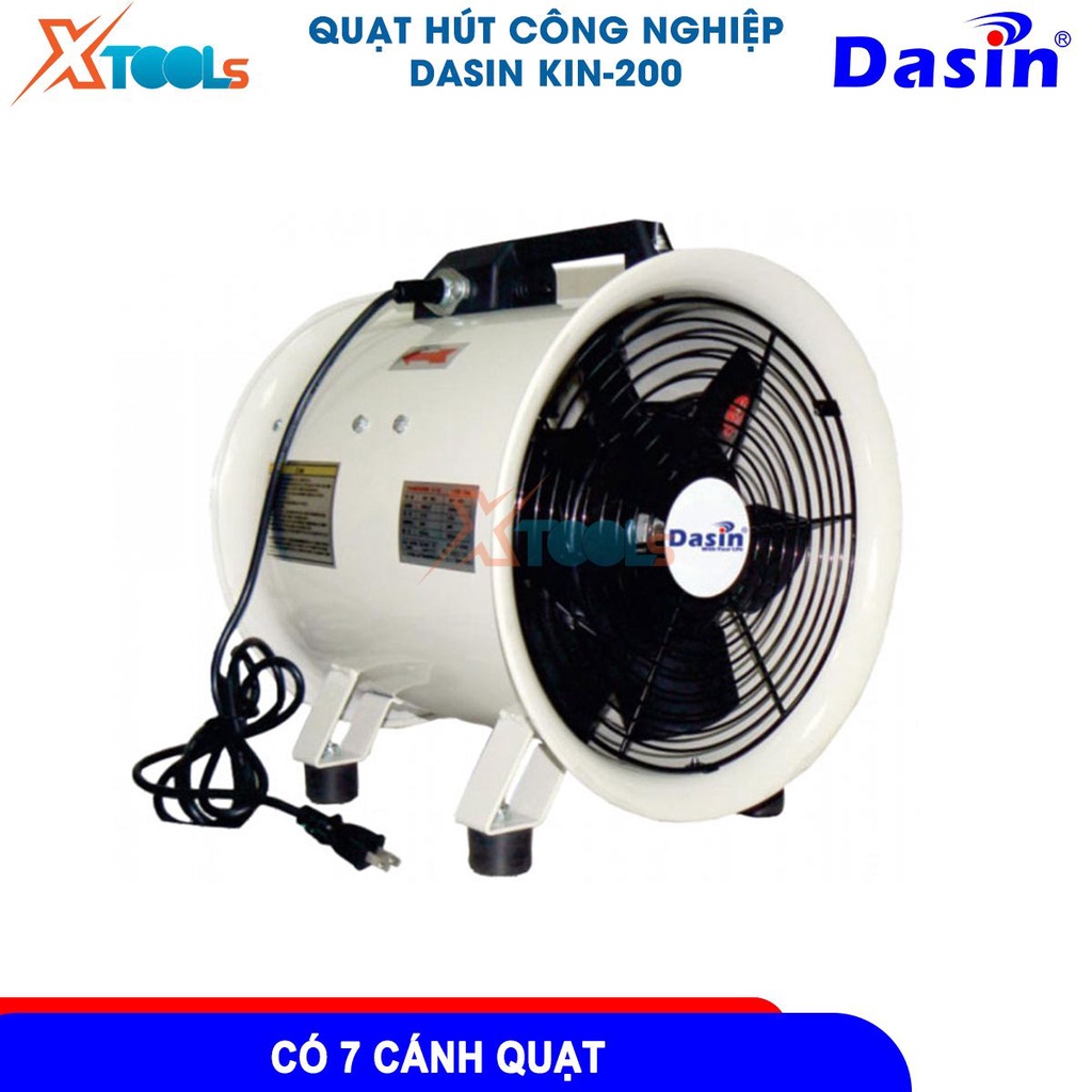 Quạt hút công nghiệp Dasin lưu lượng gió 25-66 m3/giờ tốc độ vòng quay 2900-2905 vòng/phút [CHÍNH HÃNG][XTOOLS]