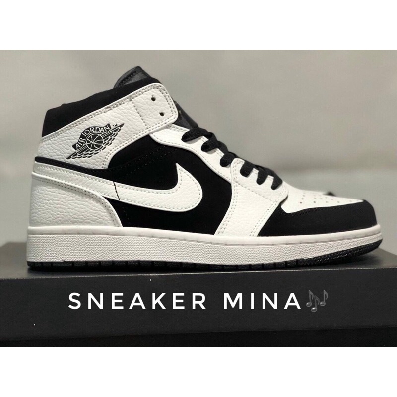 Giày jordan trắng đen cao cổ 11  ❤️   thể thao nam nữ sneaker jd1 tặng kèm dây full box