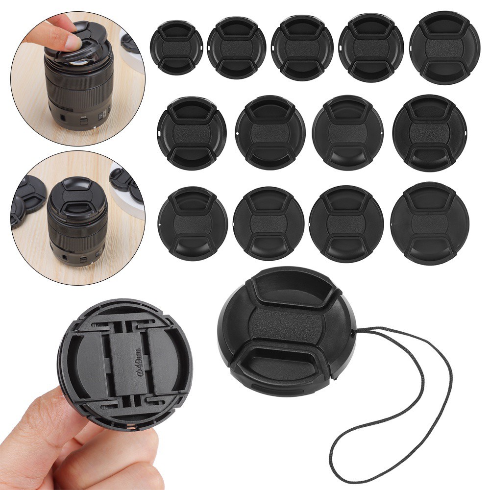 MYRON Portable Lens Cap Anti-lost Camera Front Cover Universal Accessory dust-proof Photograph Snap-On