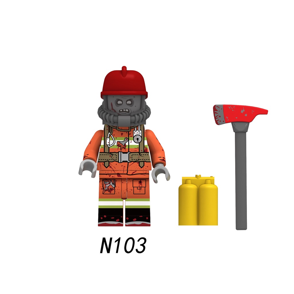 Bộ Đồ Chơi Lắp Ráp Mô Hình zombie nano Thu Nhỏ Giáo Dục Sớm Cho Bé