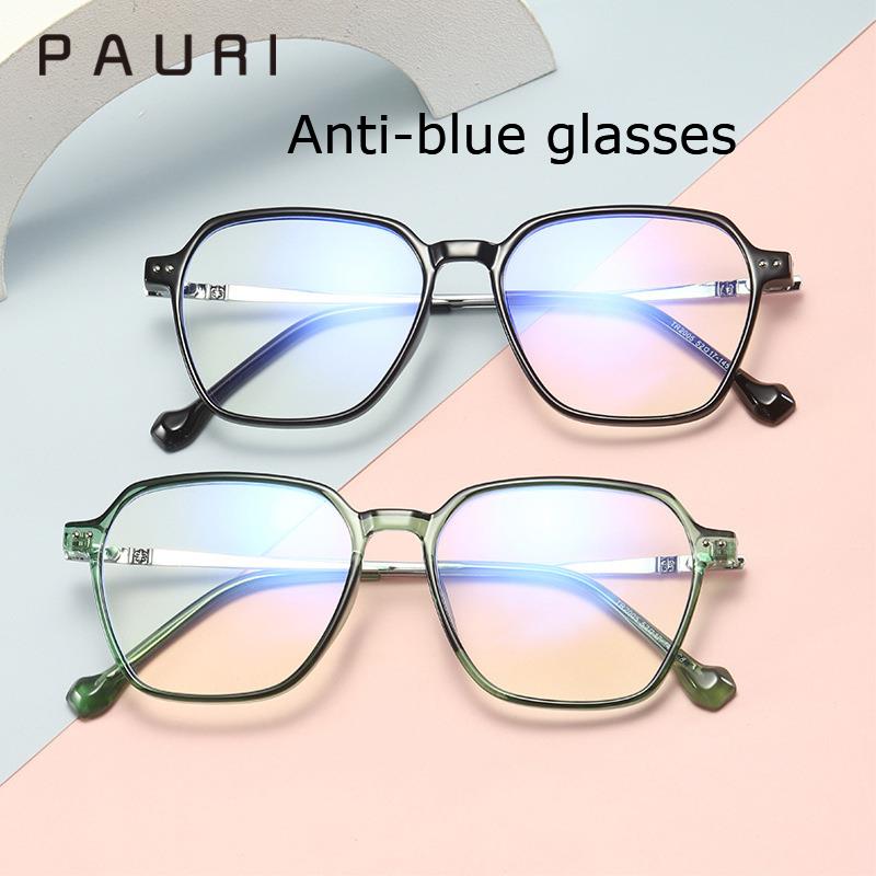 Chống ánh sáng xanh Gương phẳng Khung kim loại Khung nhựa Khung đeo kính thời trang Có thể được trang bị với Khung đeo kính cận thị
