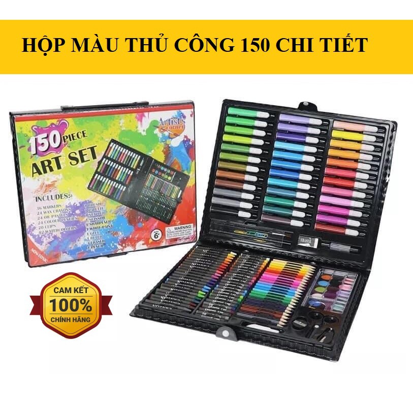 HỘP MÀU THỦ CÔNG 150 CHI TIẾT ( TỔNG KHO GIA DỤNG GIÁ SỈ )