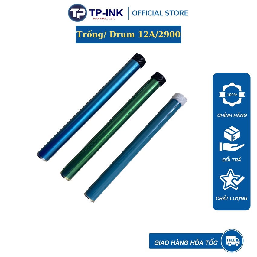 Trống 12A nhập khẩu  Thương hiệu TP-ink,  trống sử dụng cho hộp mực/Cattridge 12A/303 -Máy in 2900