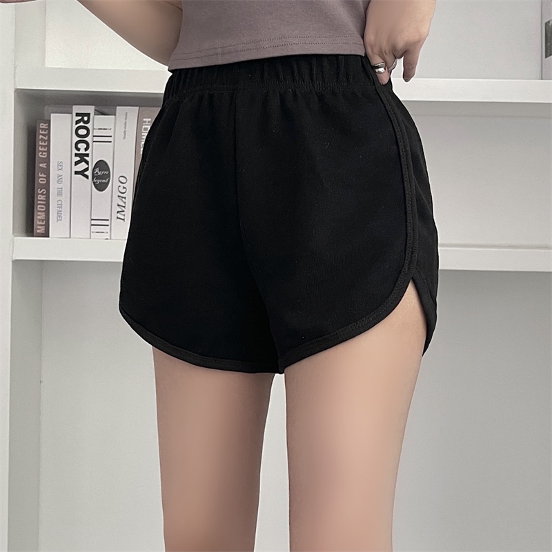 SUXI Quần Short Lưng Cao Dáng Rộng Phối Túi Thiết Kế Đơn Giản Thời Trang Mùa Hè Cho Nữ