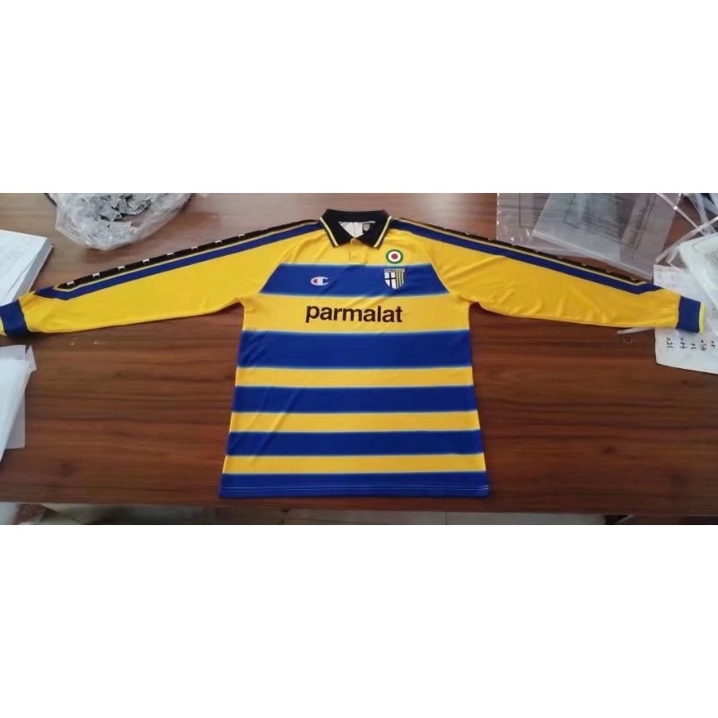 Áo Thun Bóng Đá Tay Dài Cổ Điển 99-00 Parma s-2xl* Có Sẵn Cho Tùy Chỉnh*