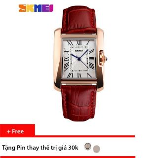Đồng hồ nữ skmei 1085 dây da hàng chính hãng