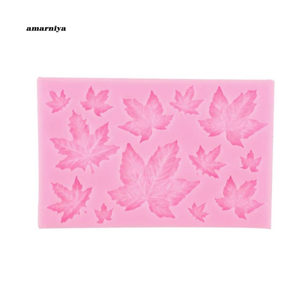 Khuôn silicon làm bánh đa năng tiện dụng hình lá phong xinh xắn