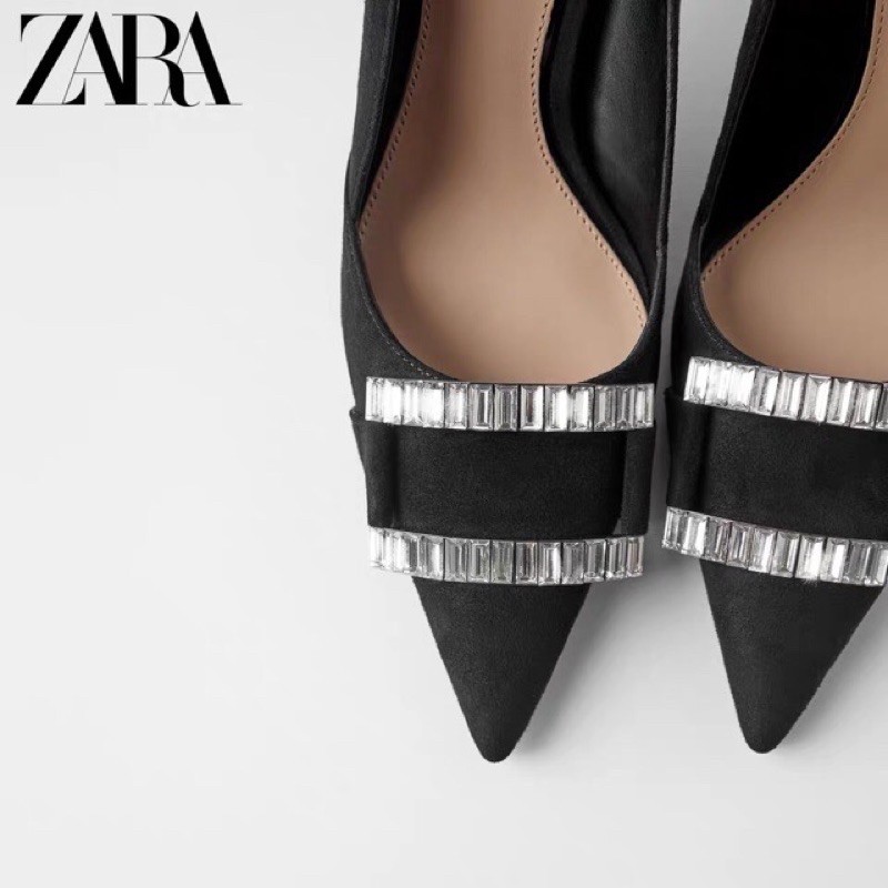 Giày cao gót Zara da lộn