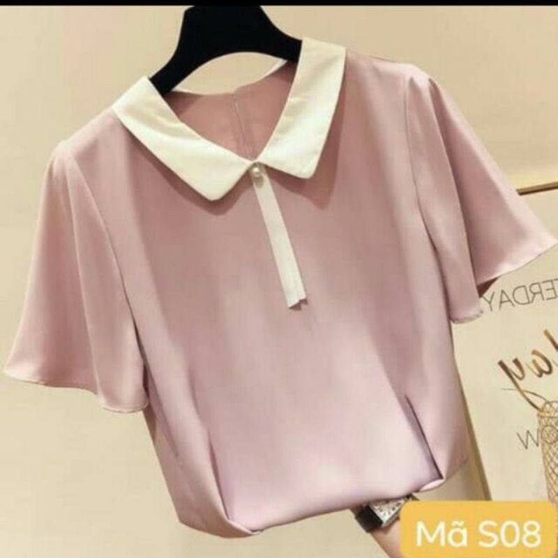 áo croptop công sở hàng secondhand loại 1