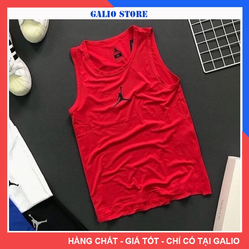 Áo ba lỗ sát nách bóng rổ, tập gym thể thao co giãn 4 chiều - GALIO