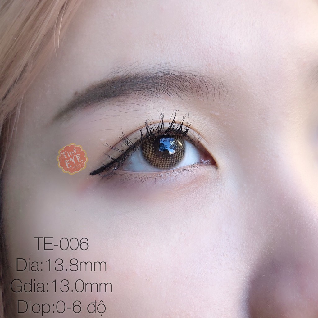 Kính Áp Tròng Tinteye Lens TE 006 Honey Brown