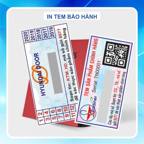 In tem bảo hành theo yêu cầu, giá tại xưởng, hỗ trợ thiết kế