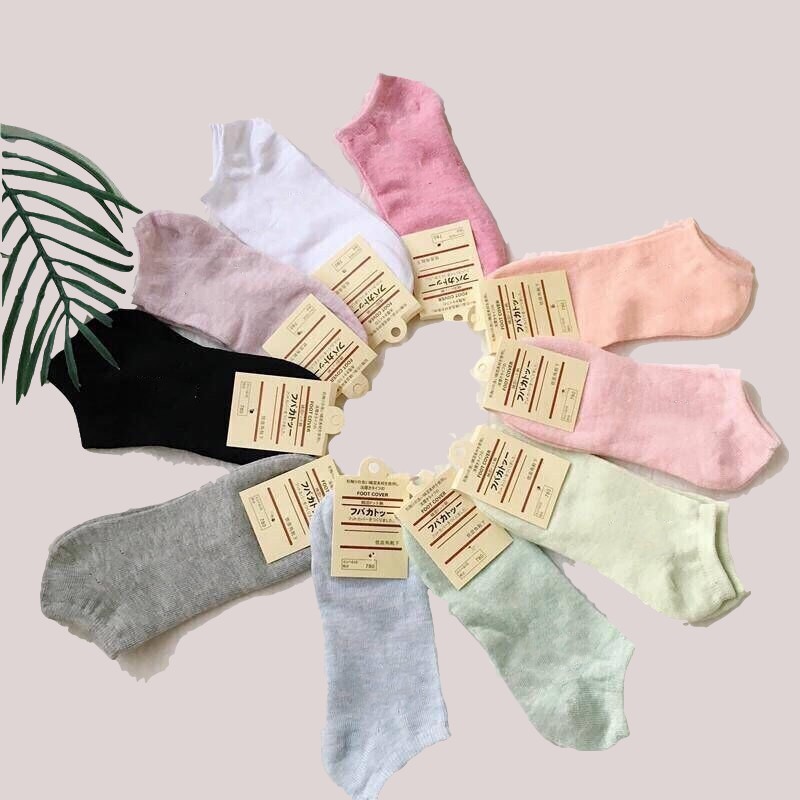Vớ cotton SUXI màu sắc tươi sáng thời trang trẻ trung cho nữ