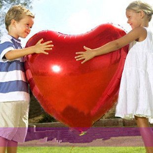Bóng kiếng hình trái tim trang trí 80cm