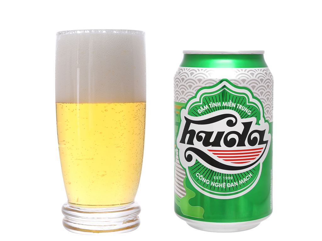 Thùng 24 lon bia Huda 330ml  / Lốc 6 lon bia Huda 330ml