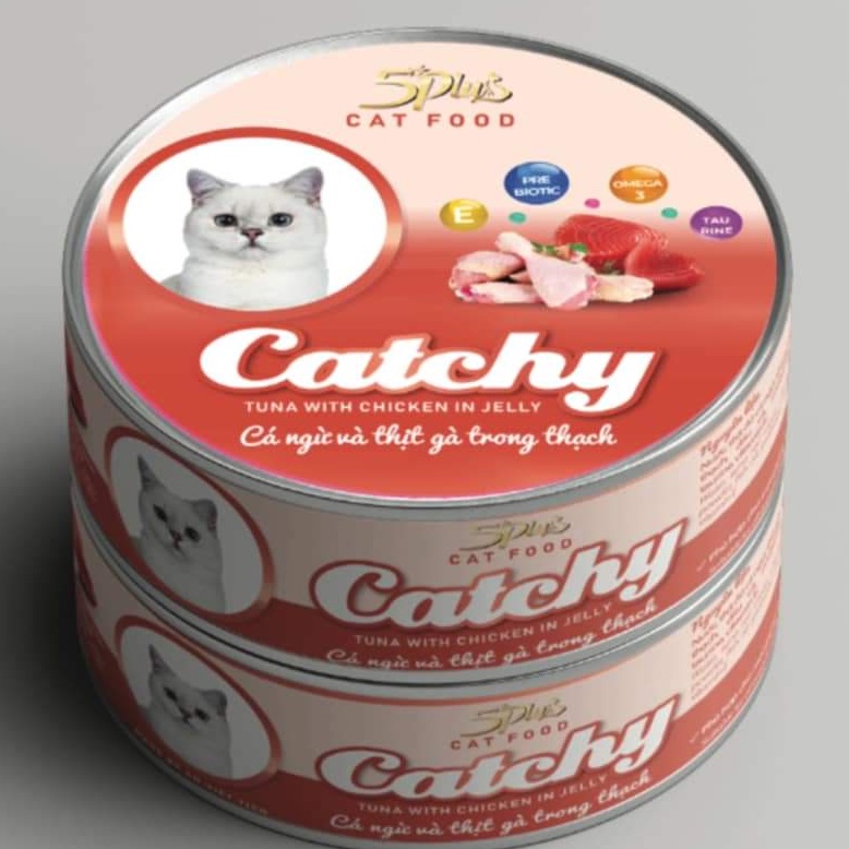 Pate lon dạng thạch 170gr Catchy 100% Thịt Thật Nhiều Vị