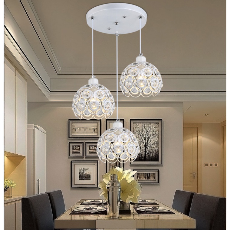 Đèn Thả Pha Lê KZ Sang Trọng Hiện Đại Trang Trí Phòng Ngủ, Phòng Bếp, Phòng Khách SHOWROOM Cực chất