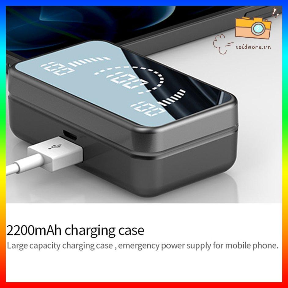 [SOE] S20 Mirror Wireless Headset 5.2 Mini Binaural Invisible In-ear Long Standby