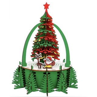 thanh lý 45k Mô hình 3D Gỗ, Vòng xoay cây thông noel, đồ chơi lắp ráp
