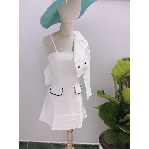SET ÁO VEST CÔNG SỞ- VÁY CHỮ A CAO CẤP