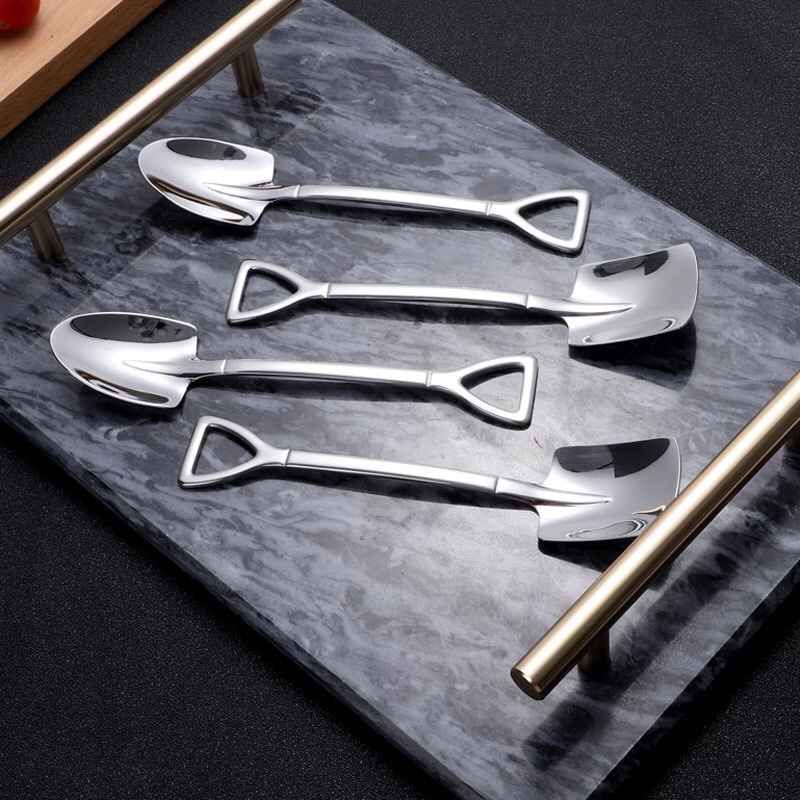 Thìa Inox Hình Xẻng Muỗng Siêu Cute