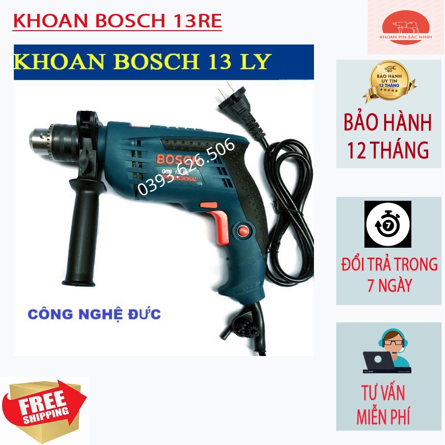 Máy Khoan Bắn Vít Bosch 13re , chuyên khoan tường, khoan bê tông , khoan sắt, gỗ , bắn vít tôn sử dụng tiện lợi dễ dàng0