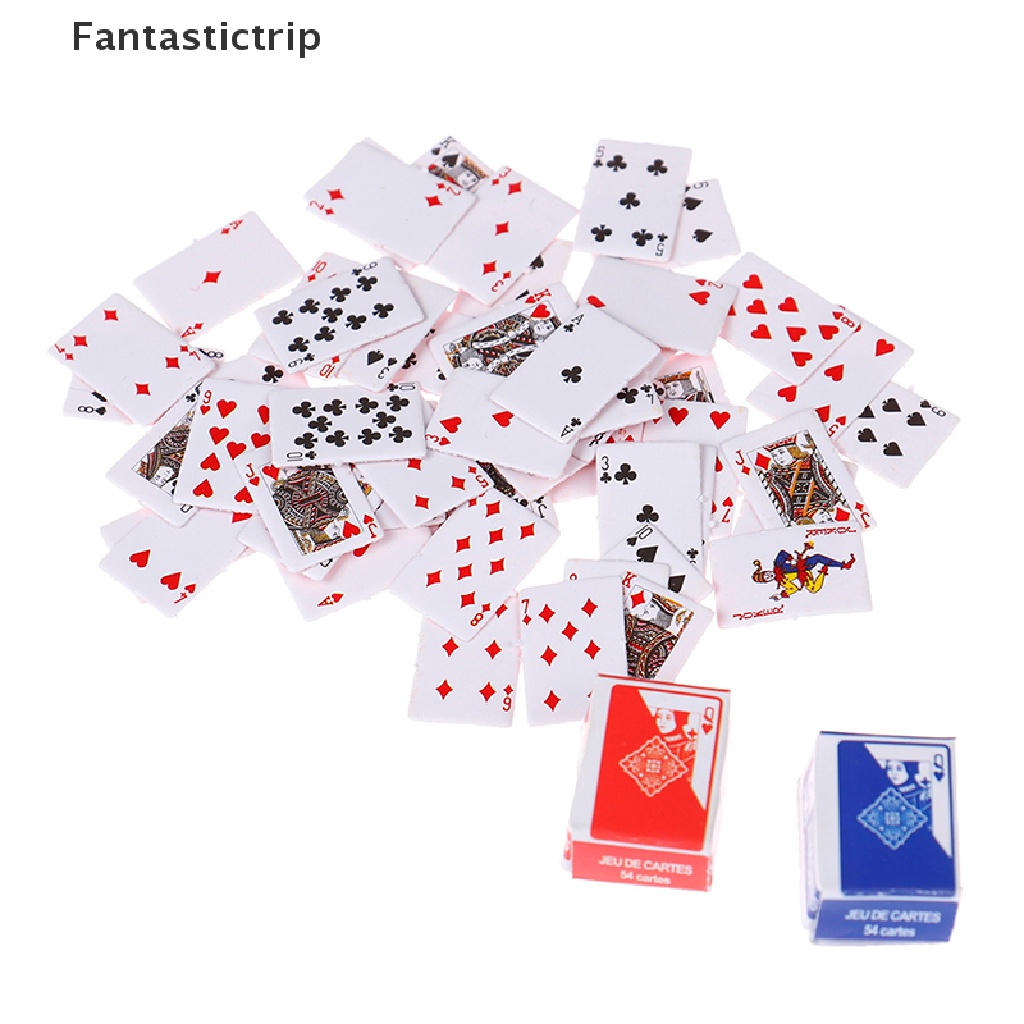 Bộ Bài Poker mini Dễ Thương Tỉ Lệ 1: 12 Dùng Để Trang Trí Nhà Búp Bê