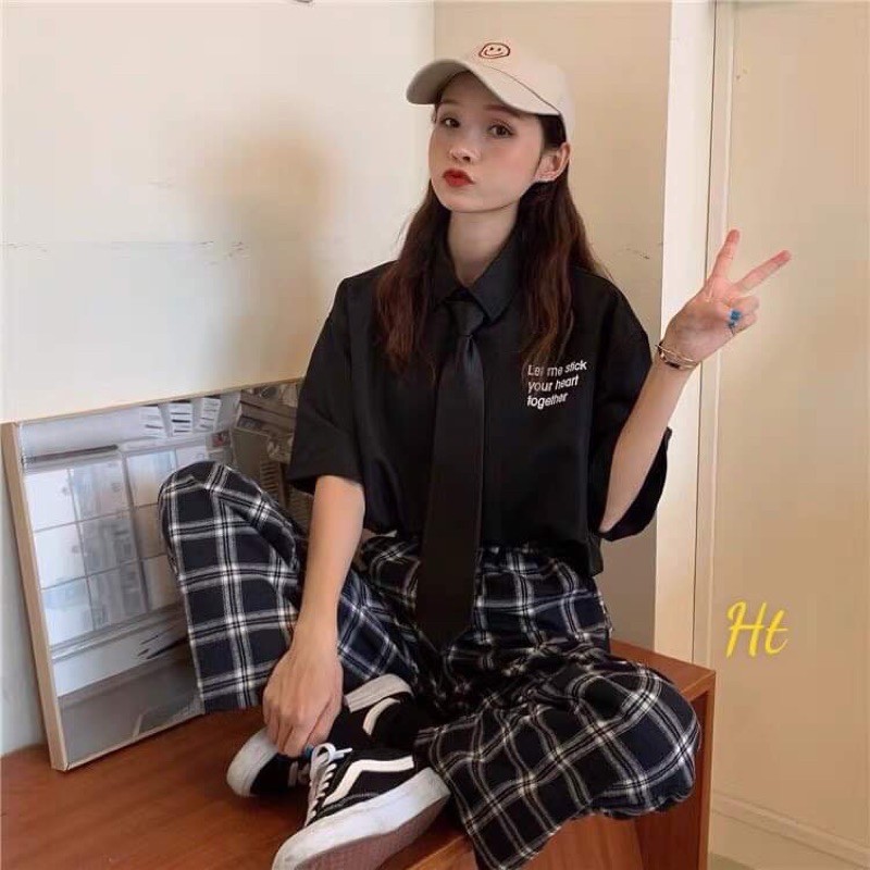 Áo sơmi Let me kèm cavat H2Q866