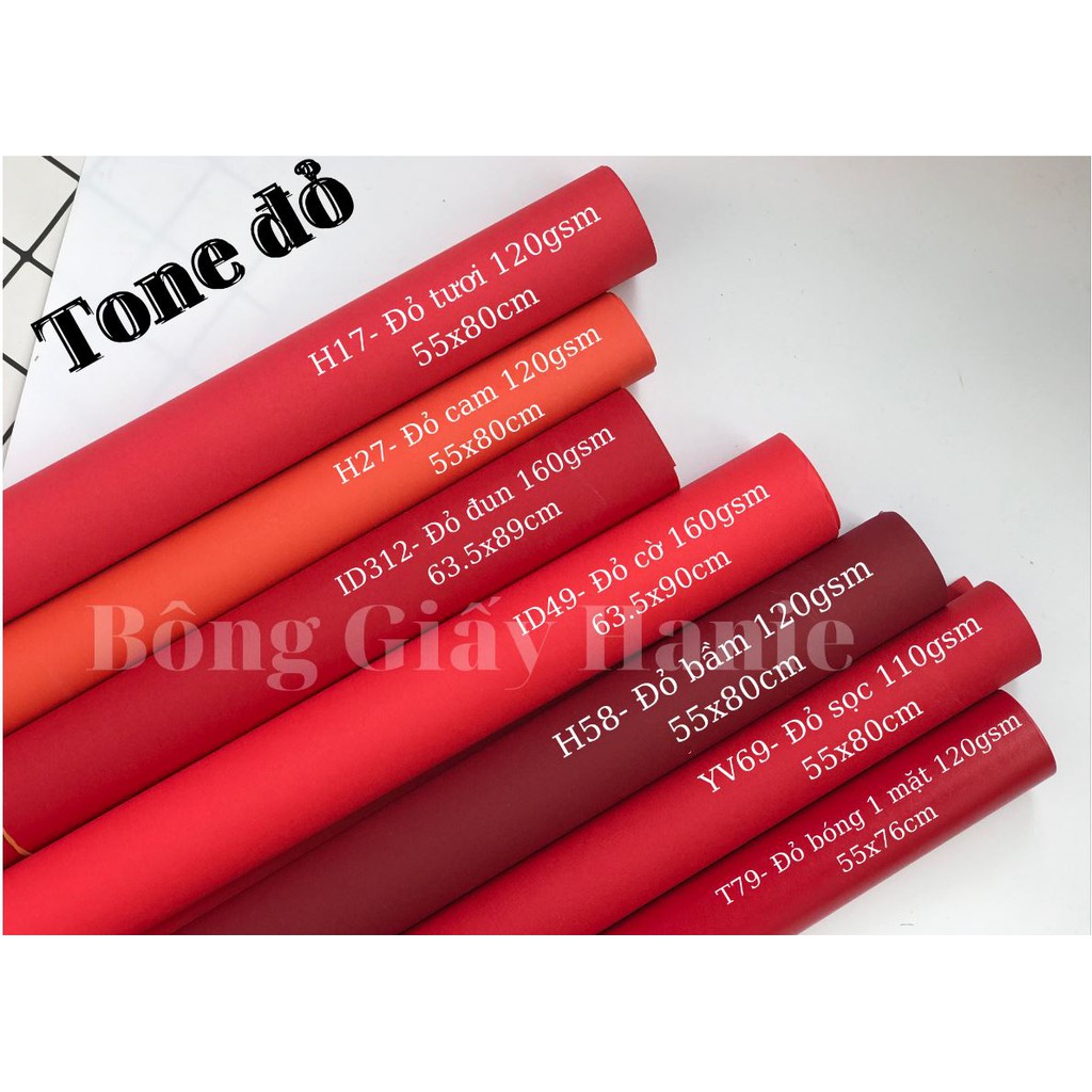 GIẤY MỸ THUẬT TONE ĐỎ