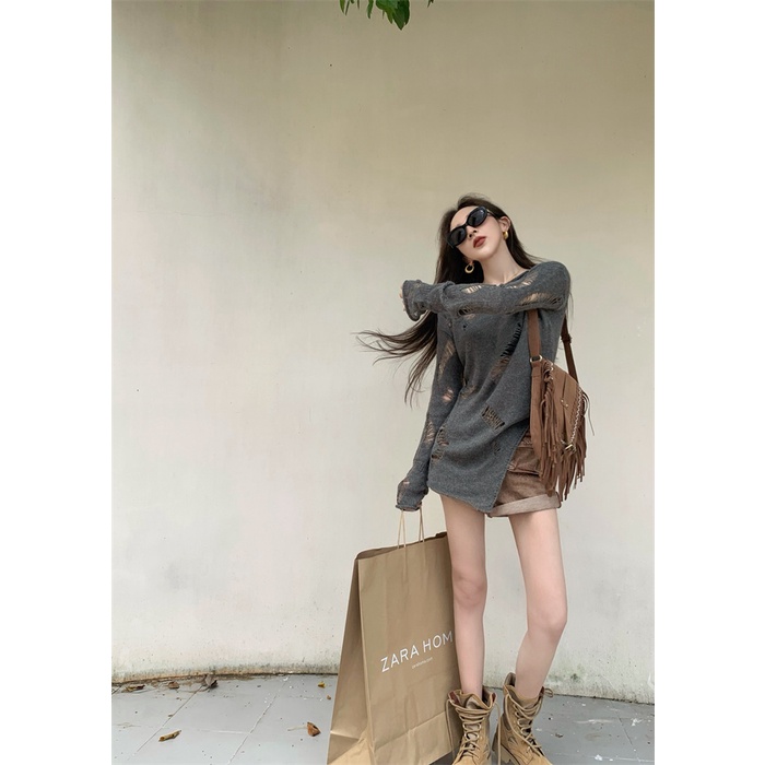 Áo Dệt Kim Dáng Ôm Phong Cách Thời Trang Hàn Quốc Dành Cho Nữ