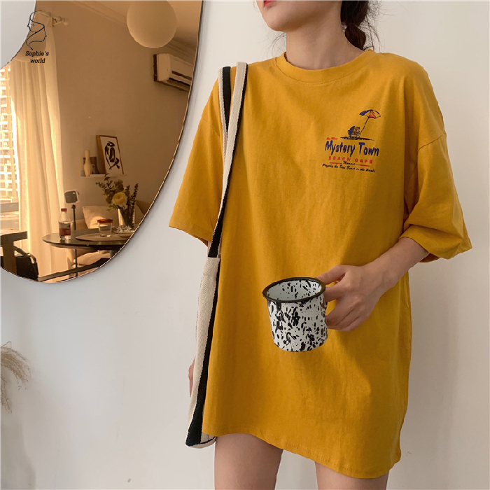 Áo Thun Nữ Oversized In Hoạ Tiết Xu Hướng