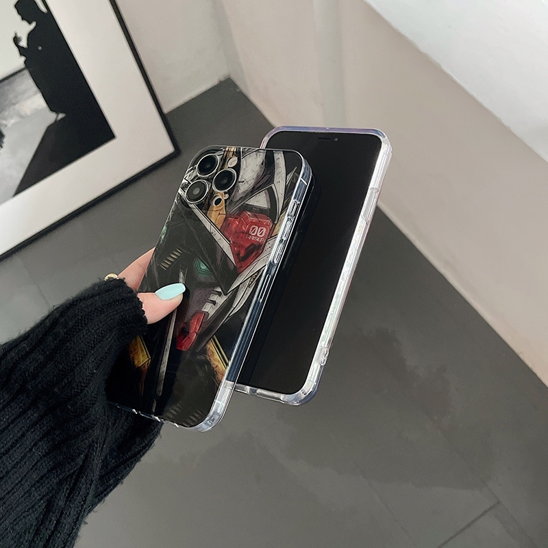 Ốp Điện Thoại Mềm Trong Suốt In Hình GUNDAM Cho iPhone 14 14Plus 13 Pro Max 12 11 Pro Max