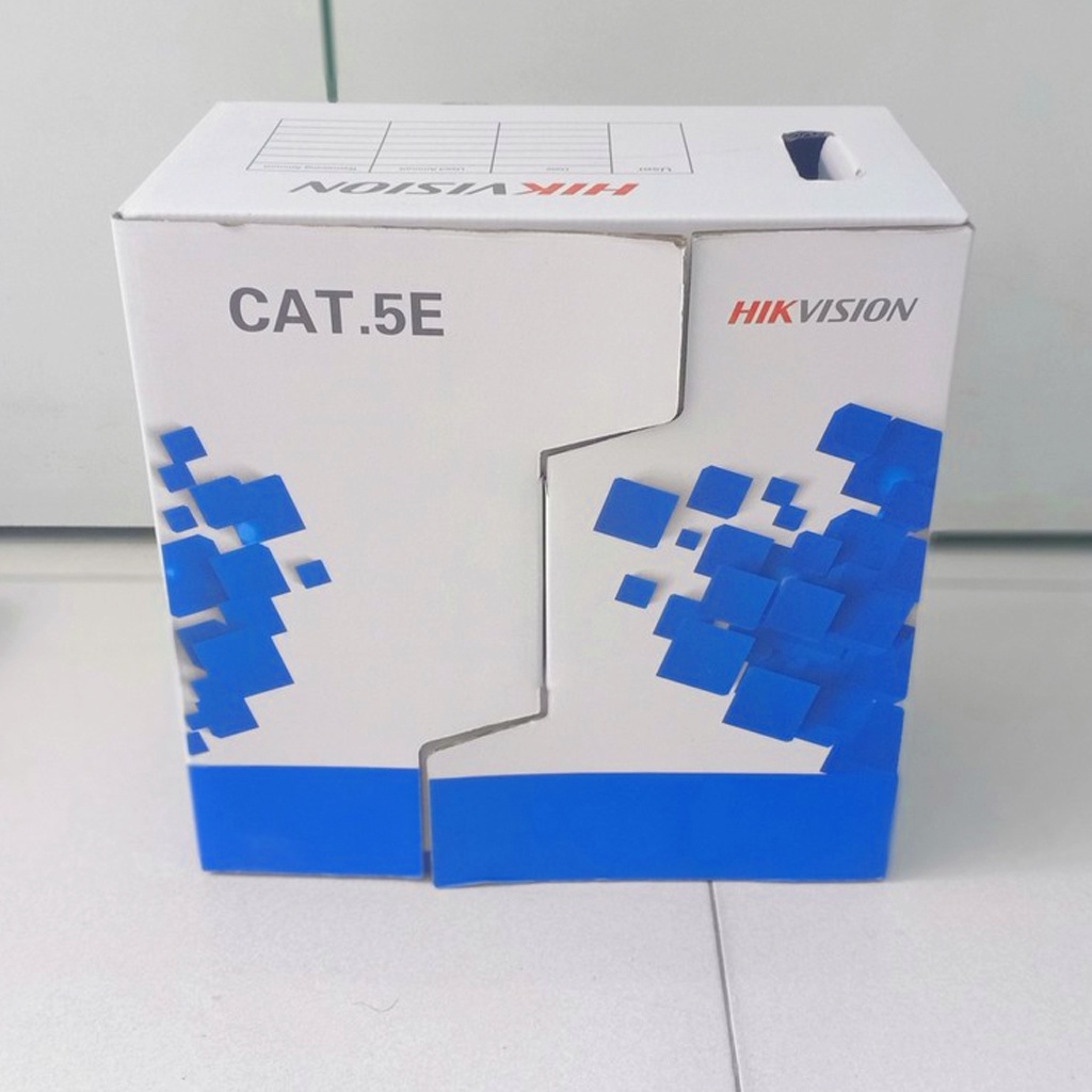 [Cuộn 305m] Dây Cáp Mạng HIKVISION CAT.5E 8 lõi  Đồng Nguyên Chất Dùng Thi Công Công Trình Camera IP POE