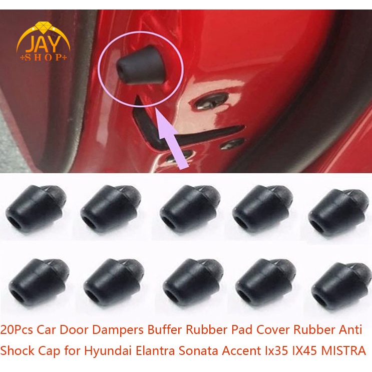 Set 20 Đệm Cao Su Chống Sốc Cho Cửa Xe Hyundai Elantra Sonata Accent Ix35 IX45 MISTRA