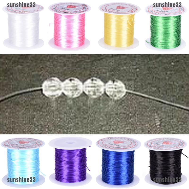 Cuộn Dây Cước 0.8mm Co Giãn Làm Trang Sức Thủ Công