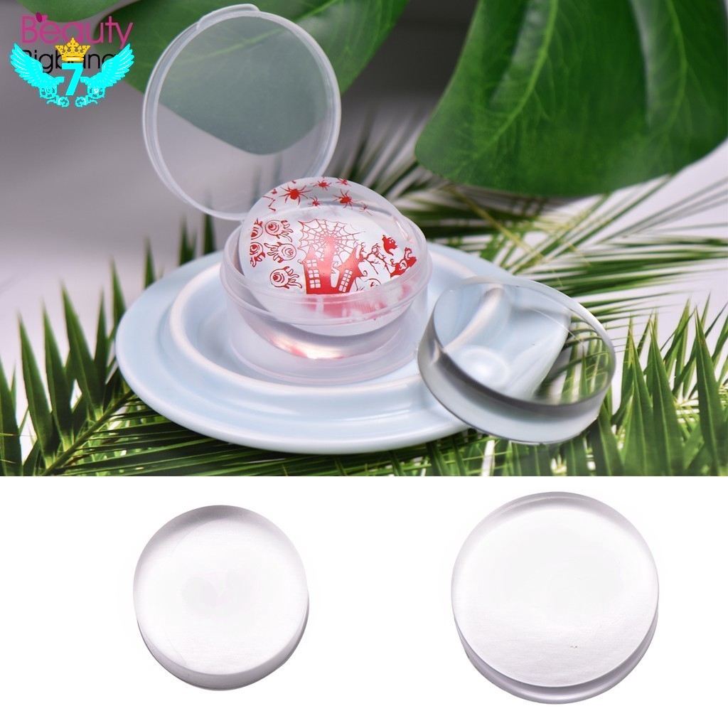 Khuôn silicon trong suốt in họa tiết trang trí móng tay nghệ thuật BEAUTYBIGBANG 2.8cm/3.8cm CEP
